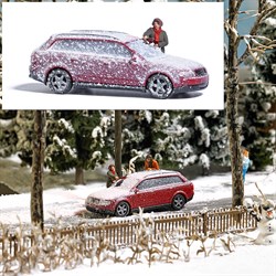 7859 Авто в снегу + фигурка - фото 14562
