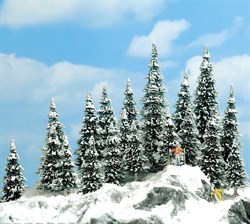 6466 Деревья Ели в снегу 60-135мм 20шт. - фото 14611