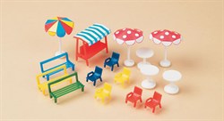 42569 Скамейки, стулья, столы, зонтики от солнца (H0 / TT) - фото 5518