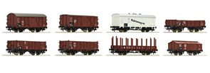 44003 Набор из 8-ми вагонов "Грузовой состав", H0, II, DRG
