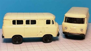 RUSAM-UAZ-452-00-440 Автомобиль УАЗ-452 пассажирский (бежевый), 1:87, 1965, СССР